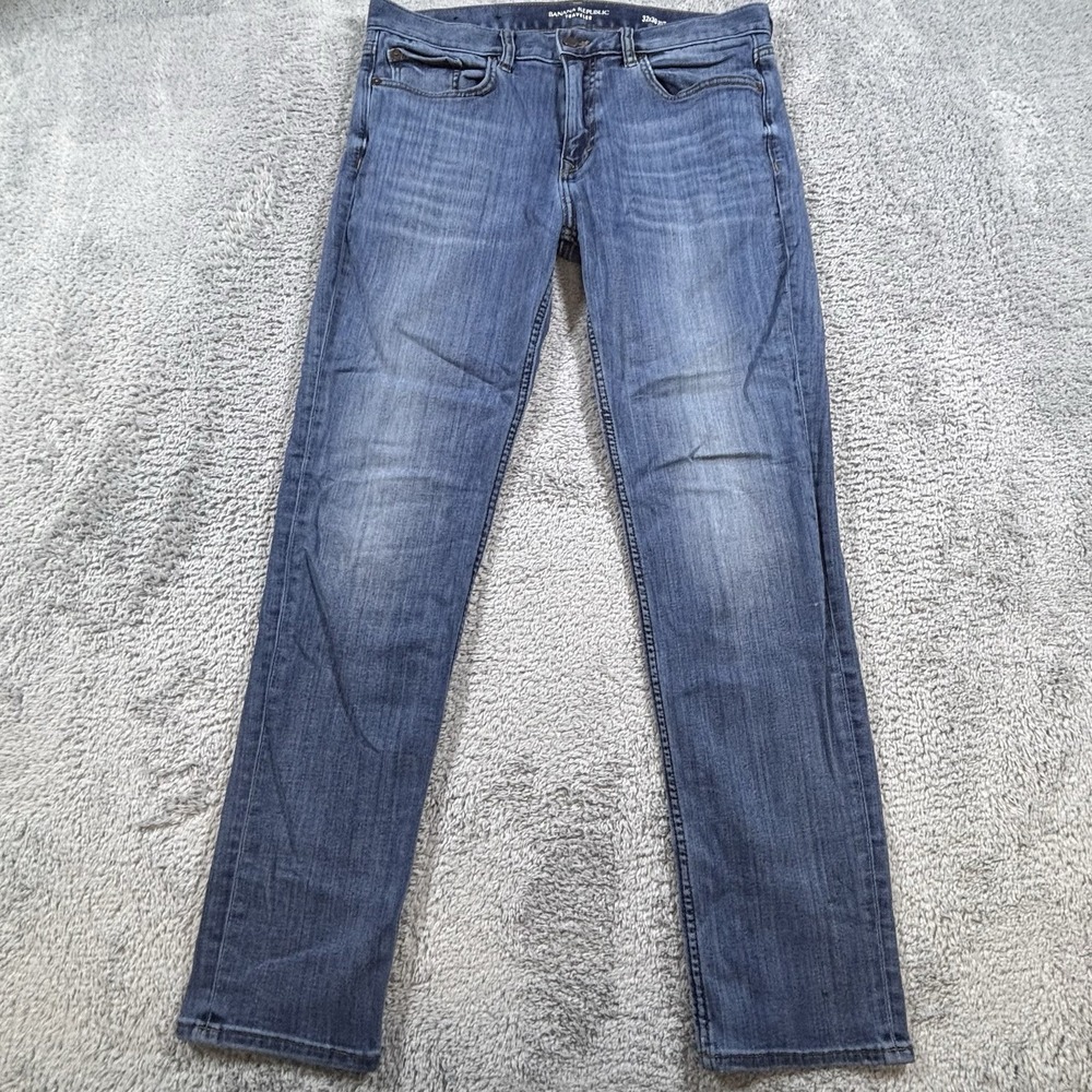 Banana Republic Traveler Slim Fit Jeans Blue Wash Mens Size 32x30
